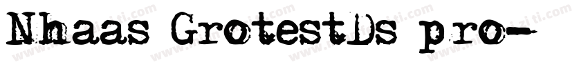 Nhaas GrotestDs pro字体转换